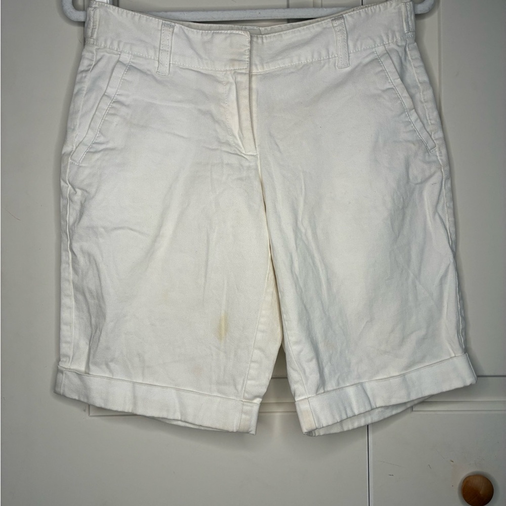 Taylor Women's White Bermuda Shorts